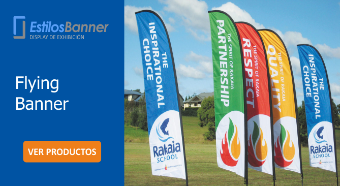 Flying banner banderolas