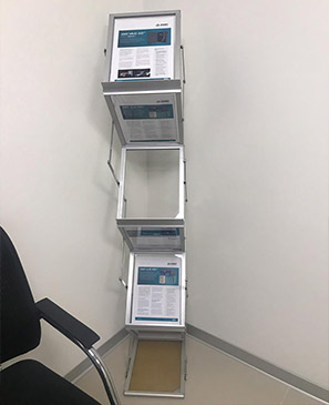 porta brochure zig zag