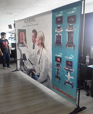 rack banner ajustable