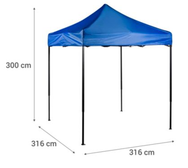 toldo plegable portatil