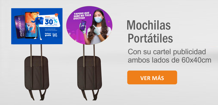 Mochilas publicitarios en Lima