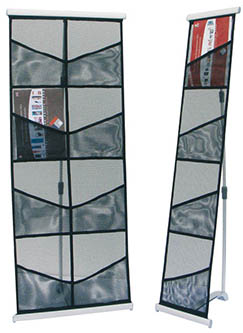porta brochure tela nylon