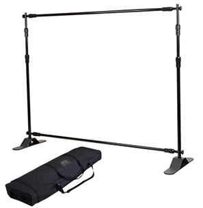 estructura rack banner ajustable