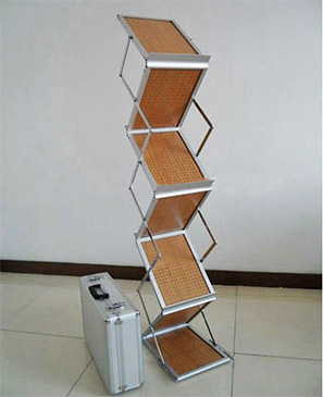 porta brochure madera